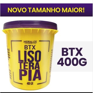 Progressiva Organica BTX Capilar Sem Formol Lisoterapia Dos Fios 400g Hidralize Super Resultado