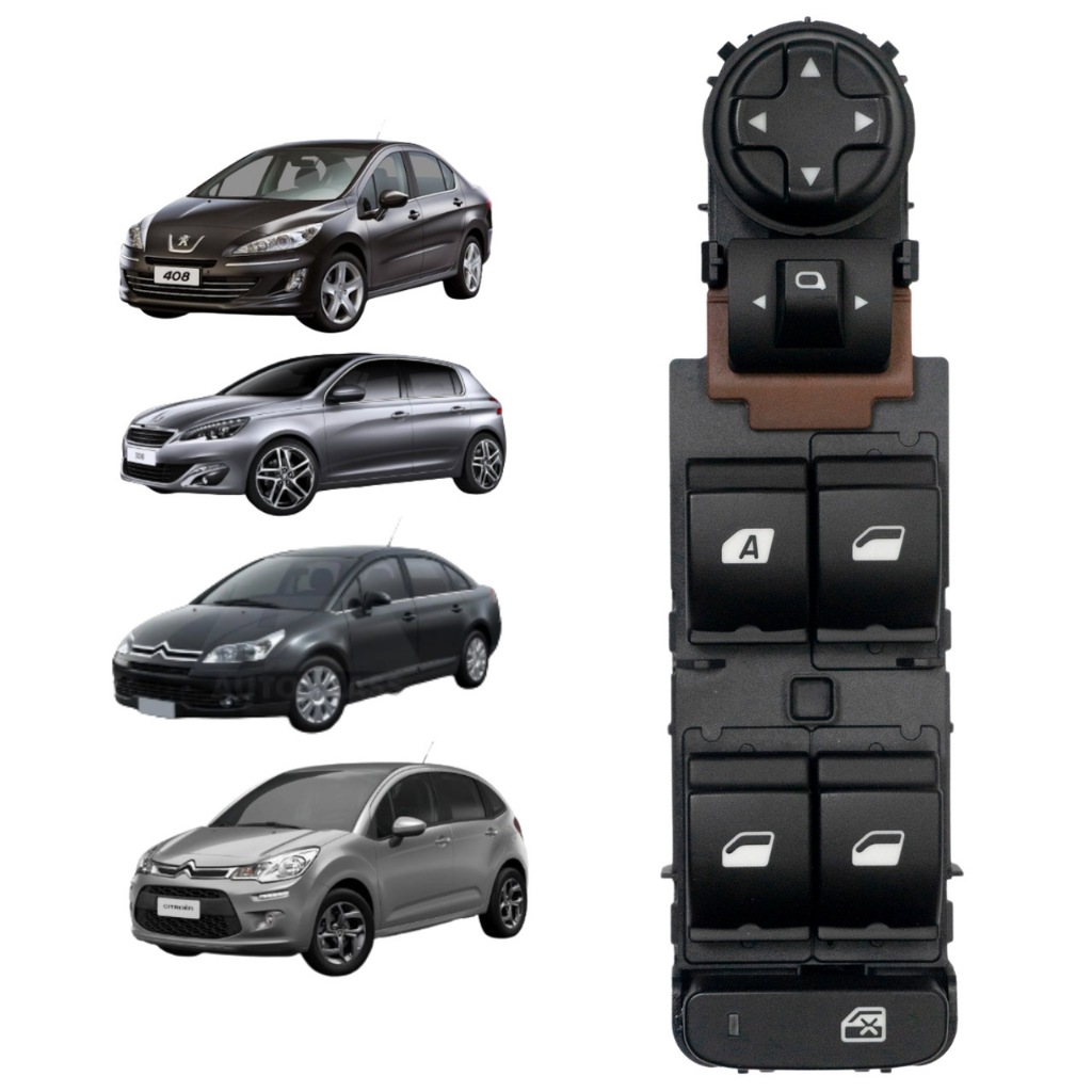 INTERRUPTOR VIDRO ELÉTRICO CITROEN AIRCROSS 2013/ PEUGEOT 308 2013/ em Oferta na Shopee