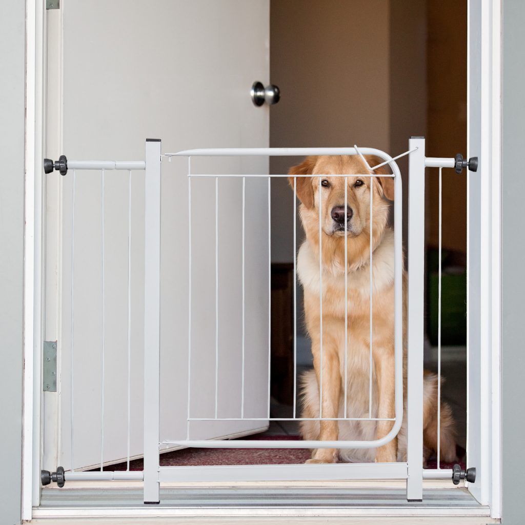 Portão Pet 80 A 100 Cm Grade Proteção Criança Cachorro Gatos