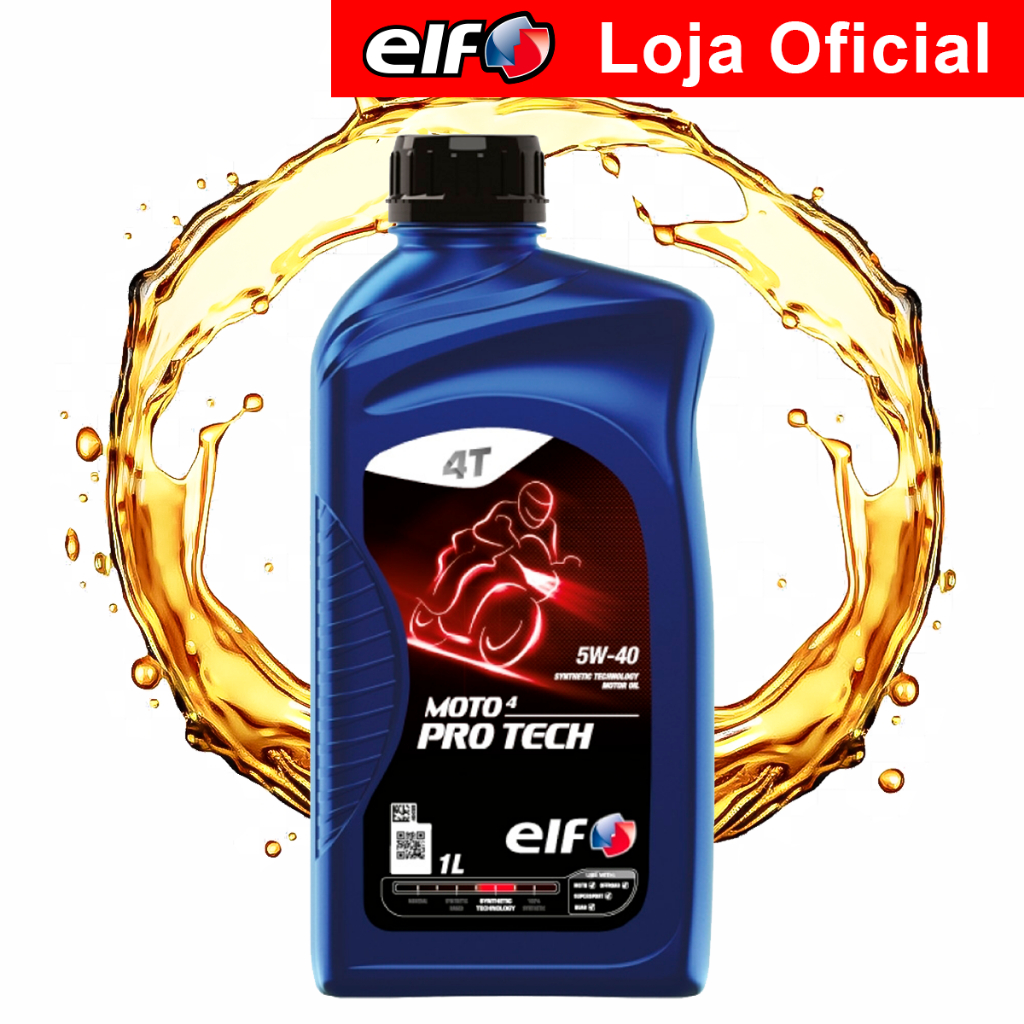 Óleo Para Moto 5w-40 Sintético Elf Moto 4 Pro Tech