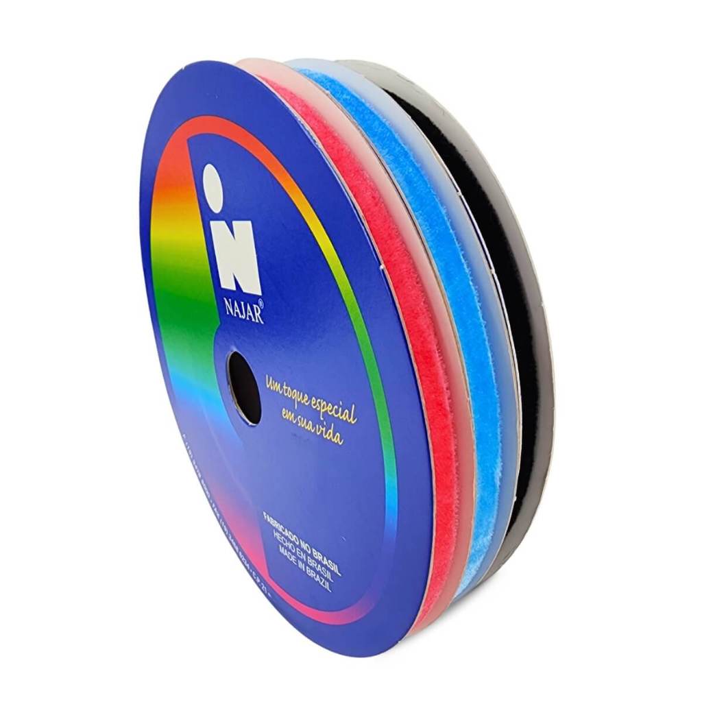 Fita Veludo N1 7mm Najar 10m