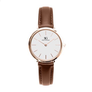 Relógio Feminino Couro Dourado Saint Germain Bronx Rosé Gold 32mm em Oferta na Shopee