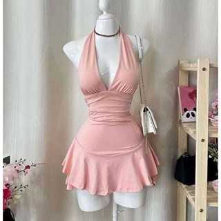 Vestido Curto Suplex Premium Miza Costa Nua Com Babado ( Miza ) em Oferta na Shopee