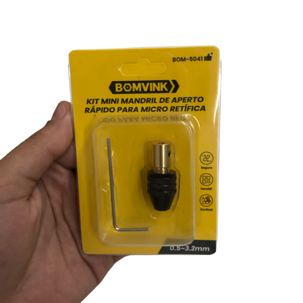 Kit Mini Mandril de Aperto Rápido para Micro Retífica– Universal e Prático