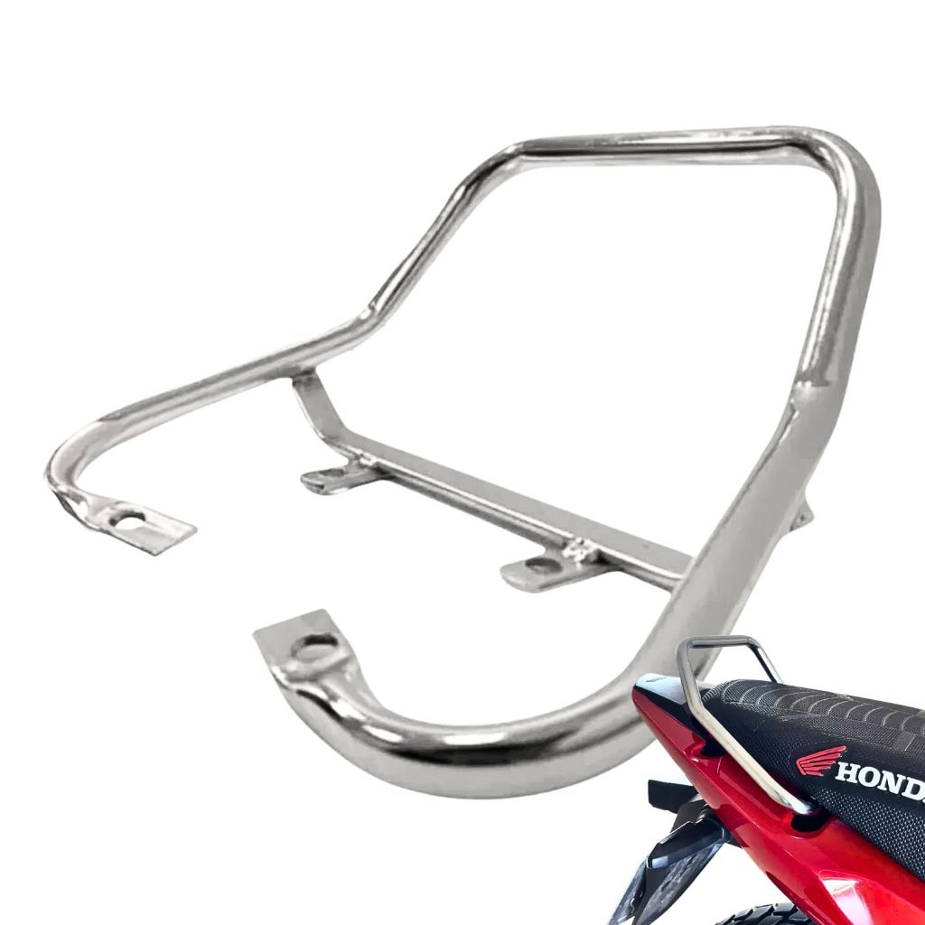 Alça Traseira Baixa Modelo Esportiva Fan Start 160 Cromada em Oferta na Shopee