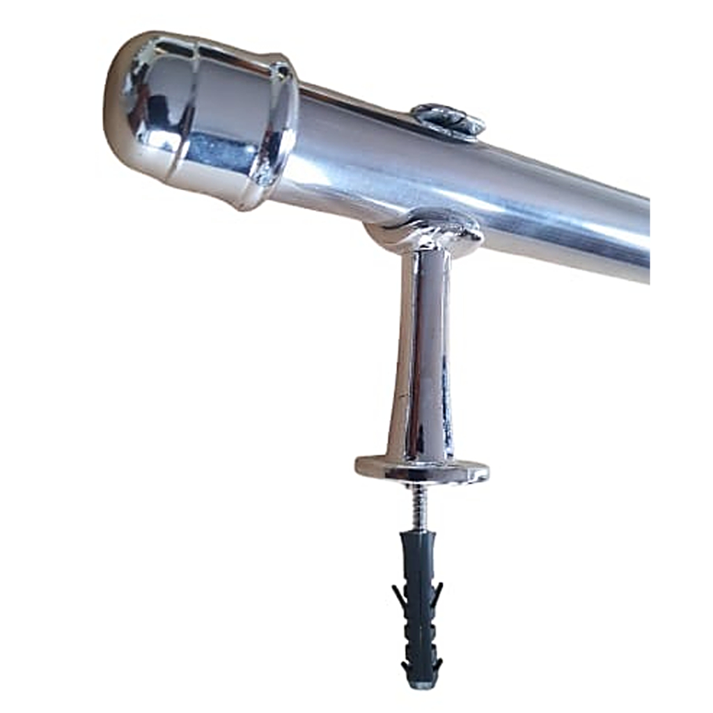 Varão 3,0 mts grosso em Alumínio Cromado Reforçado uso geral em Oferta na Shopee