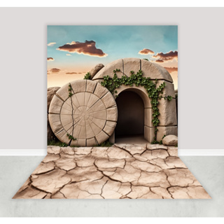 Fundo Fotográfico Cenário Páscoa Cristã Em Tecido FFT-360 em Oferta na Shopee