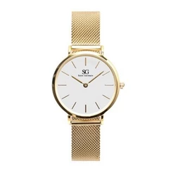 Relógio Feminino Dourado Saint Germain - Chelsea Gold 32mm Fundo Branco