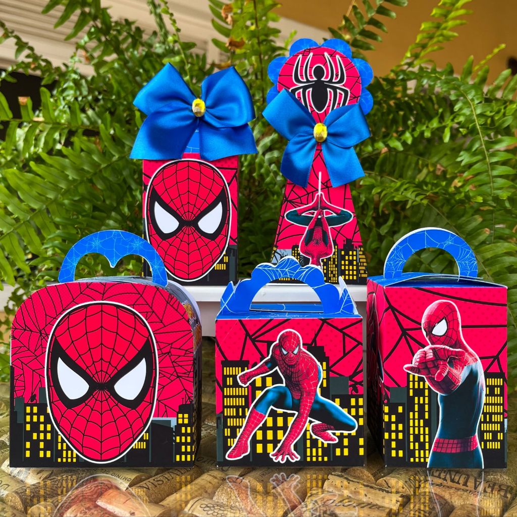 Kit Festa Miranha Personalizado Caixinhas para Lembrancinhas Fácil Montagem Envio Rápido