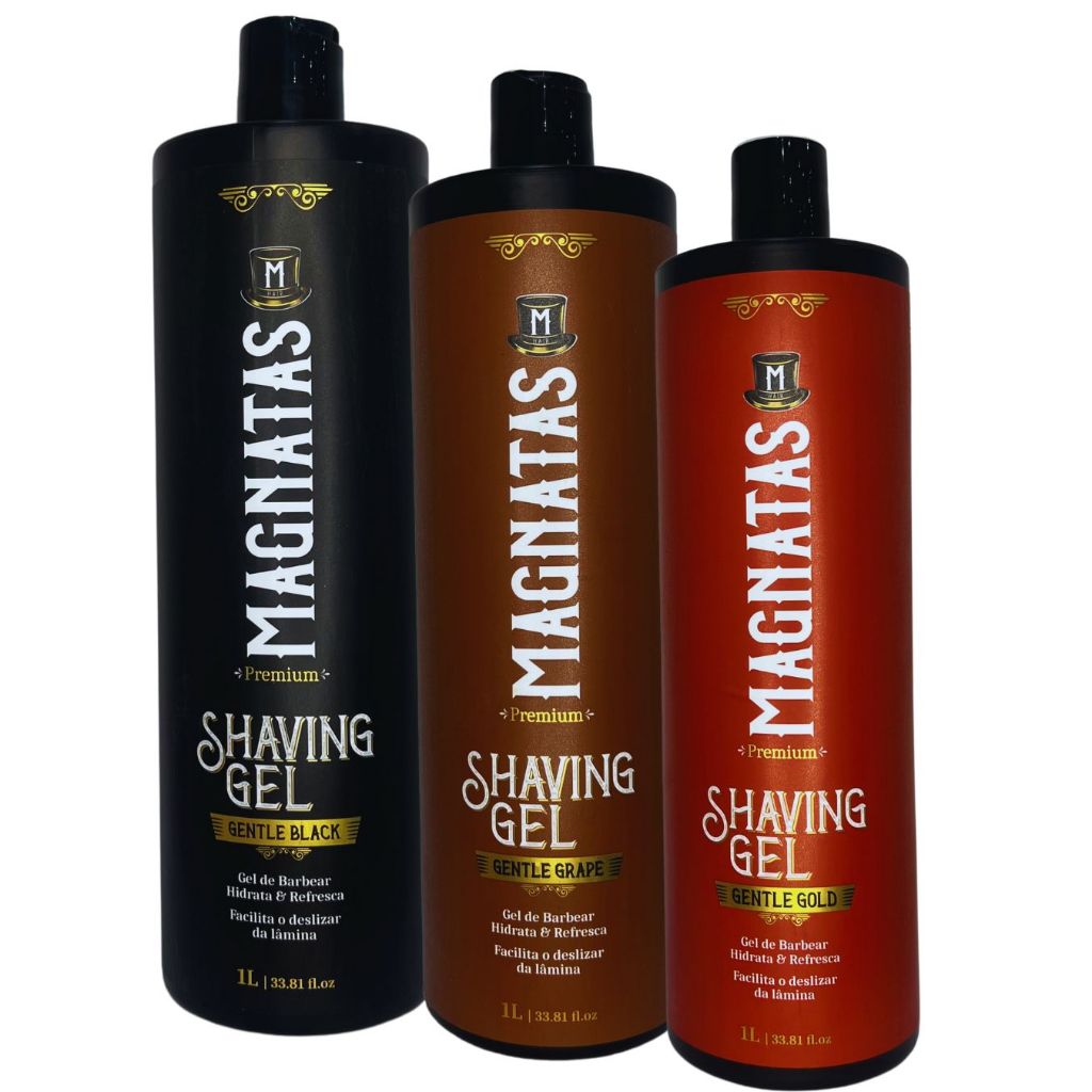 SHAVING GEL 1L MAGNATAS - GENTLE BLACK - GENTLE GRAPE - GENTLE GOLD