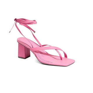 Sandália Feminina Santa Lolla Amarração De Amarrar Rosa