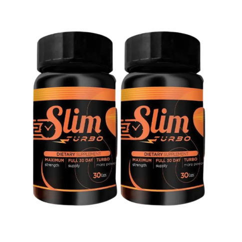 2 Potes Slim Turbo 100% Original 30 Capsulas