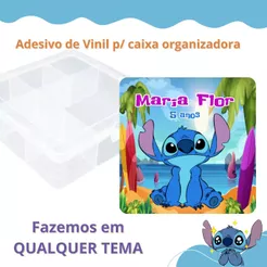 Adesivo para caixa organizado | adesivo de vinil personalizado | qualquer tema - festas