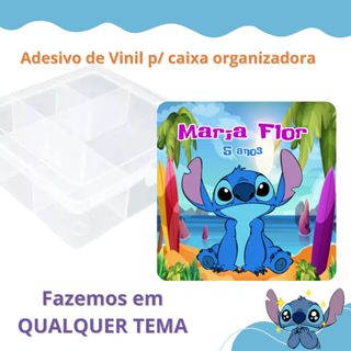 Adesivo para caixa organizado | adesivo de vinil personalizado | qualquer tema - festas em Oferta na Shopee