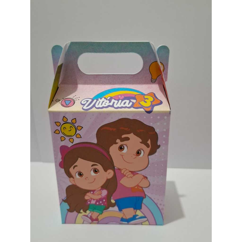 10 Caixinhas personalizadas Maria Clara e JP menina Lembrancinha sacolinha surpresa Maria Clara e JP