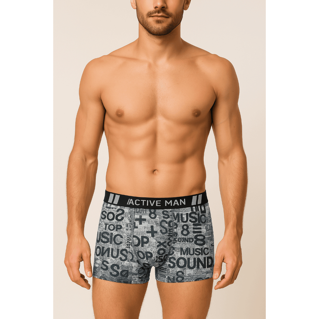 Kit Cueca Boxer Microfibra Active Men Premium Com Elastano Confortável Leve Masculino PROMOÇÃO