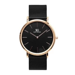 Relógio Masculino e Feminino Preto Saint Germain - Houston Rosé Gold 40mm