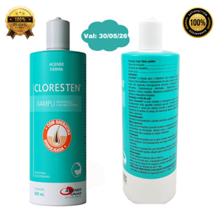 Shampoo cloresten 500ml antibacteriano antifúngico cães e gatos ORIGINAL em Oferta na Shopee