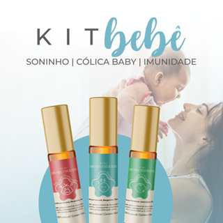 Kit 3 Aromaterapia Bebê Natural Blend Óleos Essenciais Aromathérapie em Oferta na Shopee