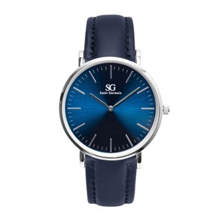 Relógio Masculino Preto Saint Germain Riverdale Blue Silver 40mm  Fundo Azul em Oferta na Shopee
