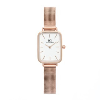 Relógio Feminino Quadrado Square Nolita Rosé Gold Fundo Branco