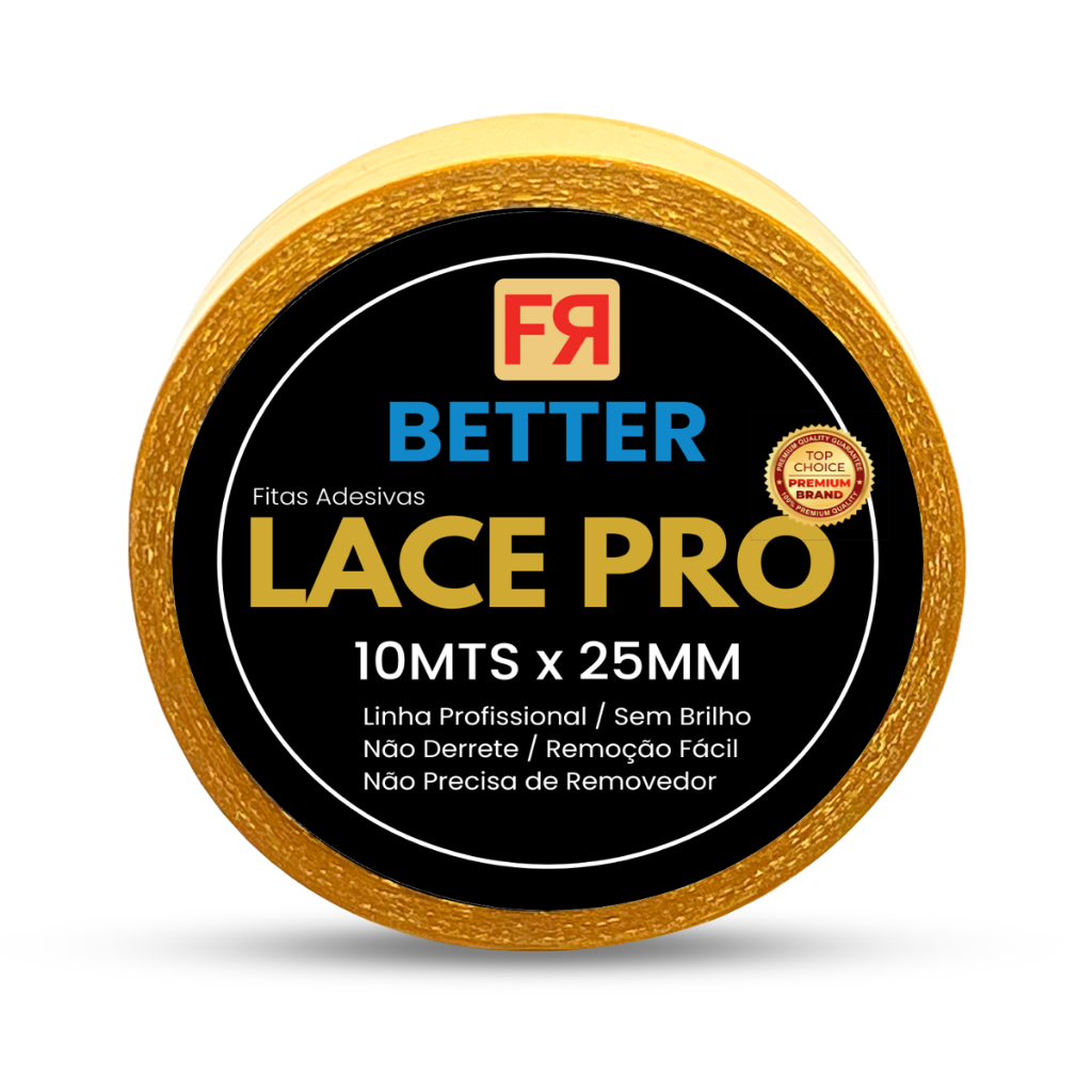 Fita para Lace e Protese Capilar FR Better 10mts x 25mm a prova d’água e resistente ao Suor .