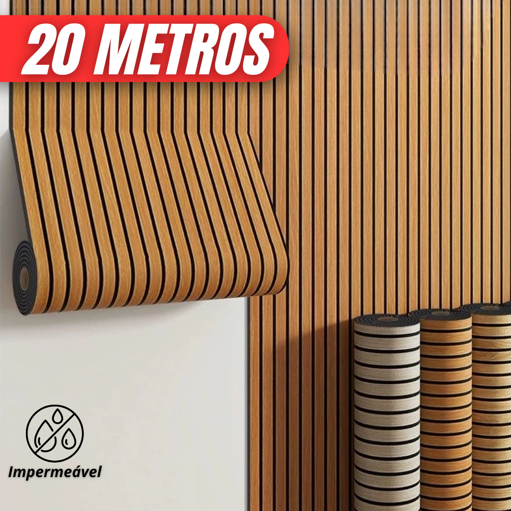 Papel Parede Ripado Madeira 5, 10, 15 ou 20 Metros Autoadesivo Antimofo Quarto, sala, Cozinha em Oferta na Shopee