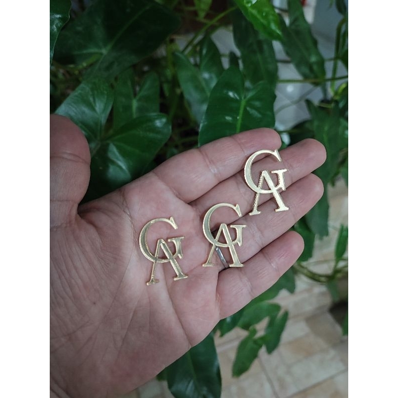 monograma 3 cm de altura para decoração acrílico espelhado ,apenas letras de forma sobrepostas em Oferta na Shopee