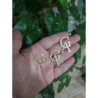 monograma 3 cm de altura para decoração acrílico espelhado ,apenas letras de forma sobrepostas em Oferta na Shopee