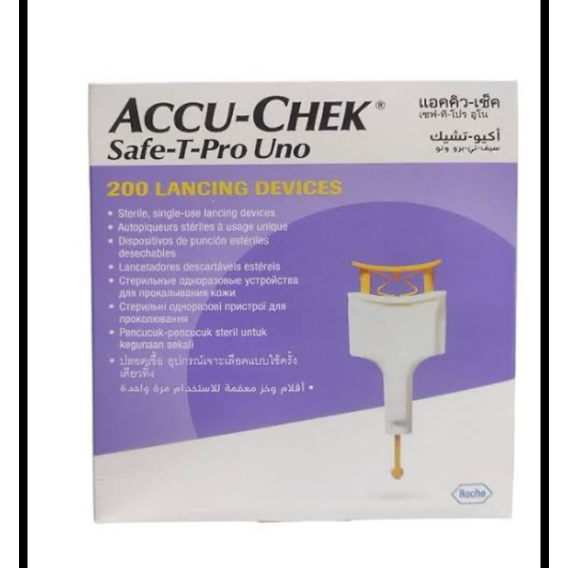Lancetas Accu-Check Safe-T Pro Uno 200 unidades