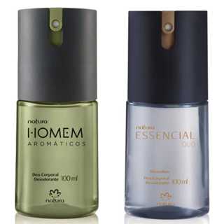 Desodorante Corporal Essencial Oud Masc 100ml + Desodorante Corporal Homem Aromáticos 100ml em Oferta na Shopee