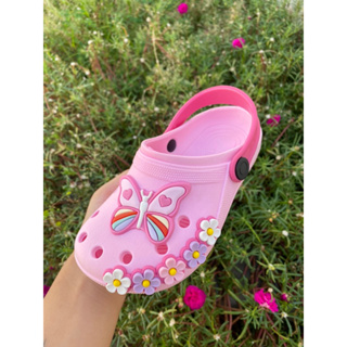 Babuche Emborrachado Infantil Borboleta flores em Oferta na Shopee