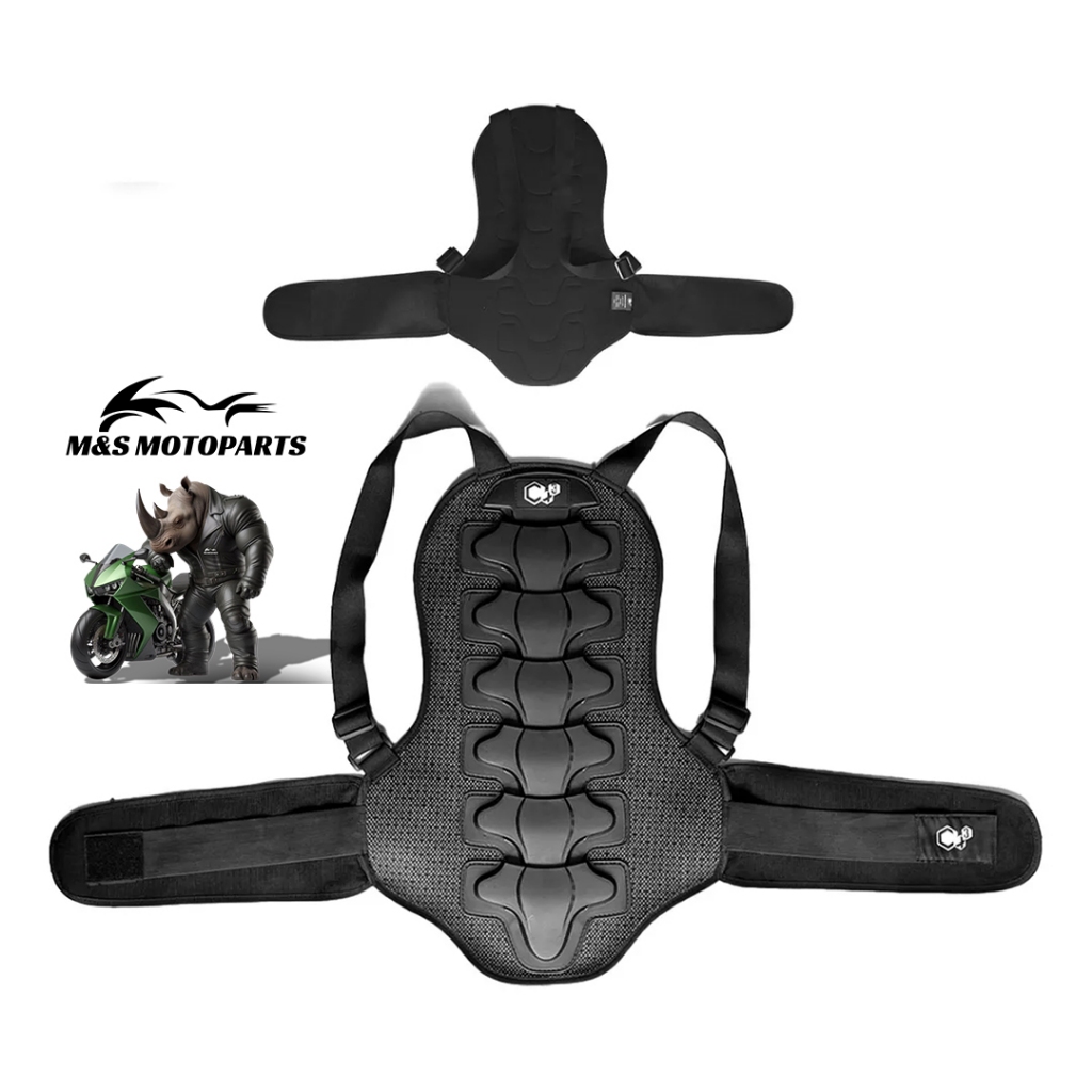 Protetor De Coluna Cervical Articulado Motociclista Moto Protetor Para Costas