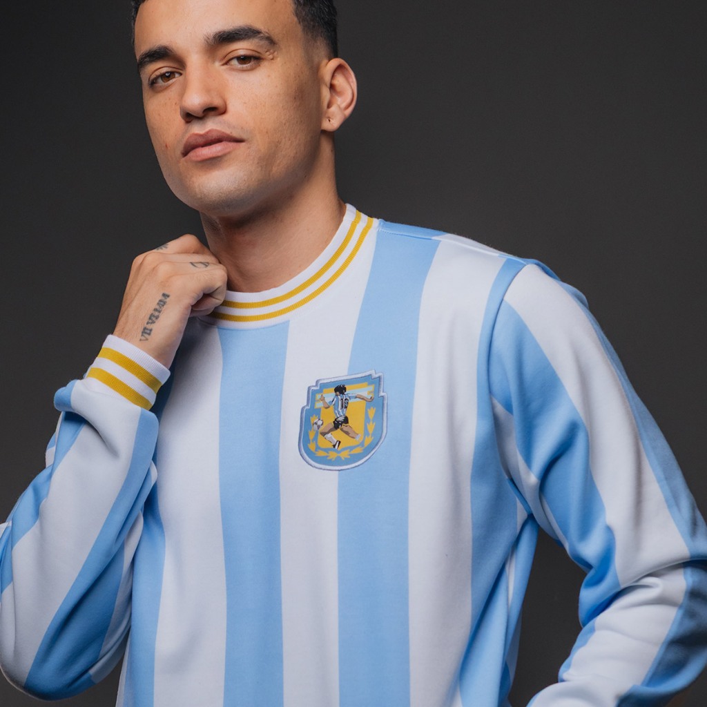 Blusa Moletom Argentina Retrô 1986 Dios Masculina Oficial em Oferta na Shopee