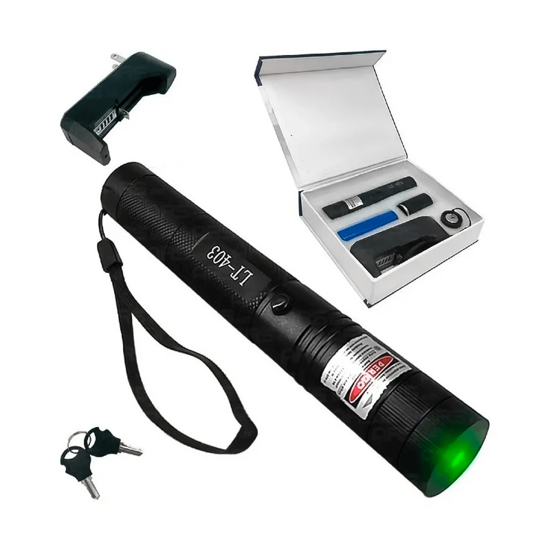 Caneta Laser Pointer Ultra Forte Verde Longo Alcance Potente Para Apresentação de Slides