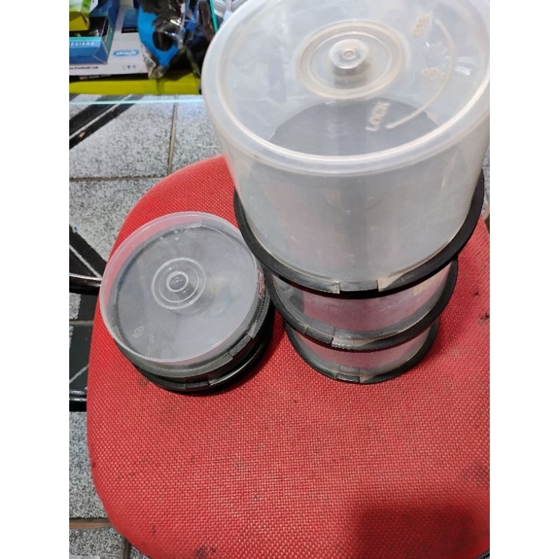 potes pra mídias cd e dvd kit com 6 potes