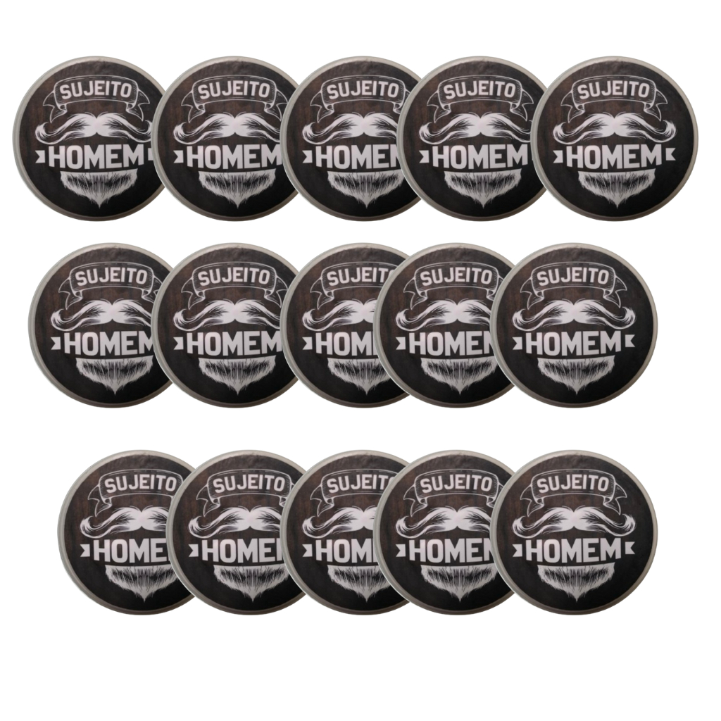 Kit 15 Pomada Profissional De Cabelo Caramelito Modeladora e Fixadora Sujeito Homem (150g)