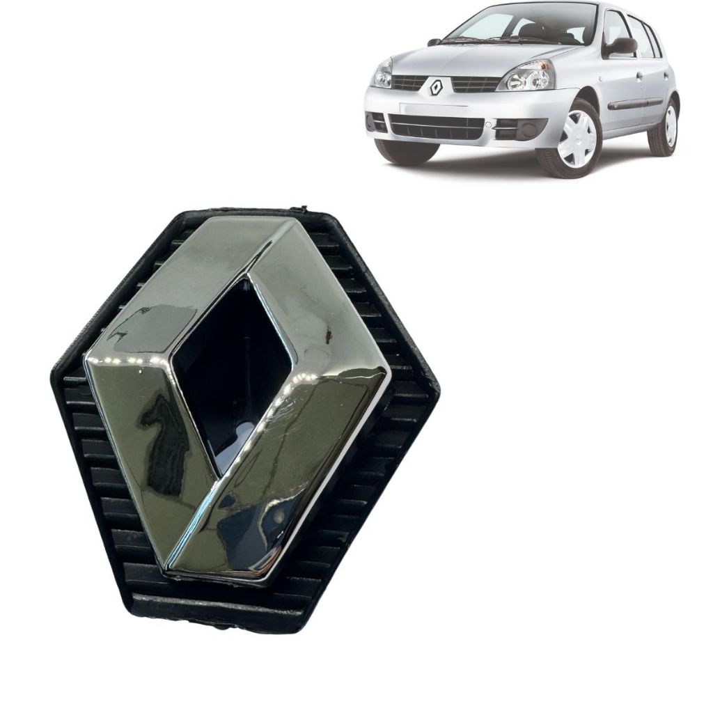 Emblema simbolo Renault da Grade Clio 2003 a 2014 Com Base