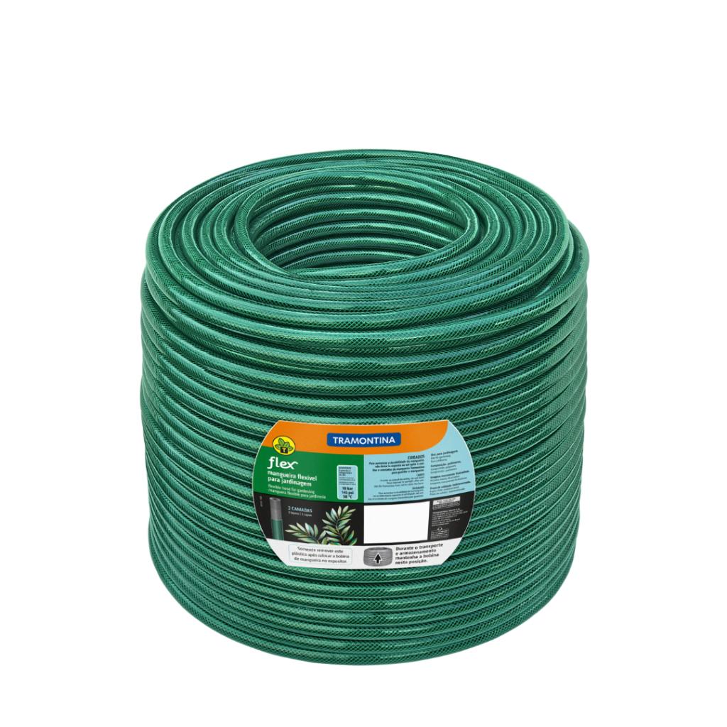 Mangueira De Jardim Tramontina Flex 50m Trançada 3 Camadas em Oferta na Shopee