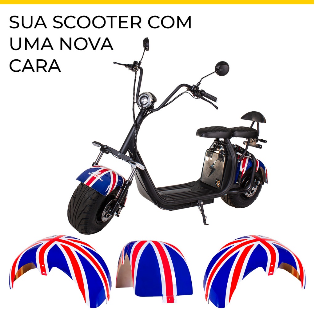 Paralama Traseiro Scooter Elétrica X7 X8  50x25cm em Oferta na Shopee