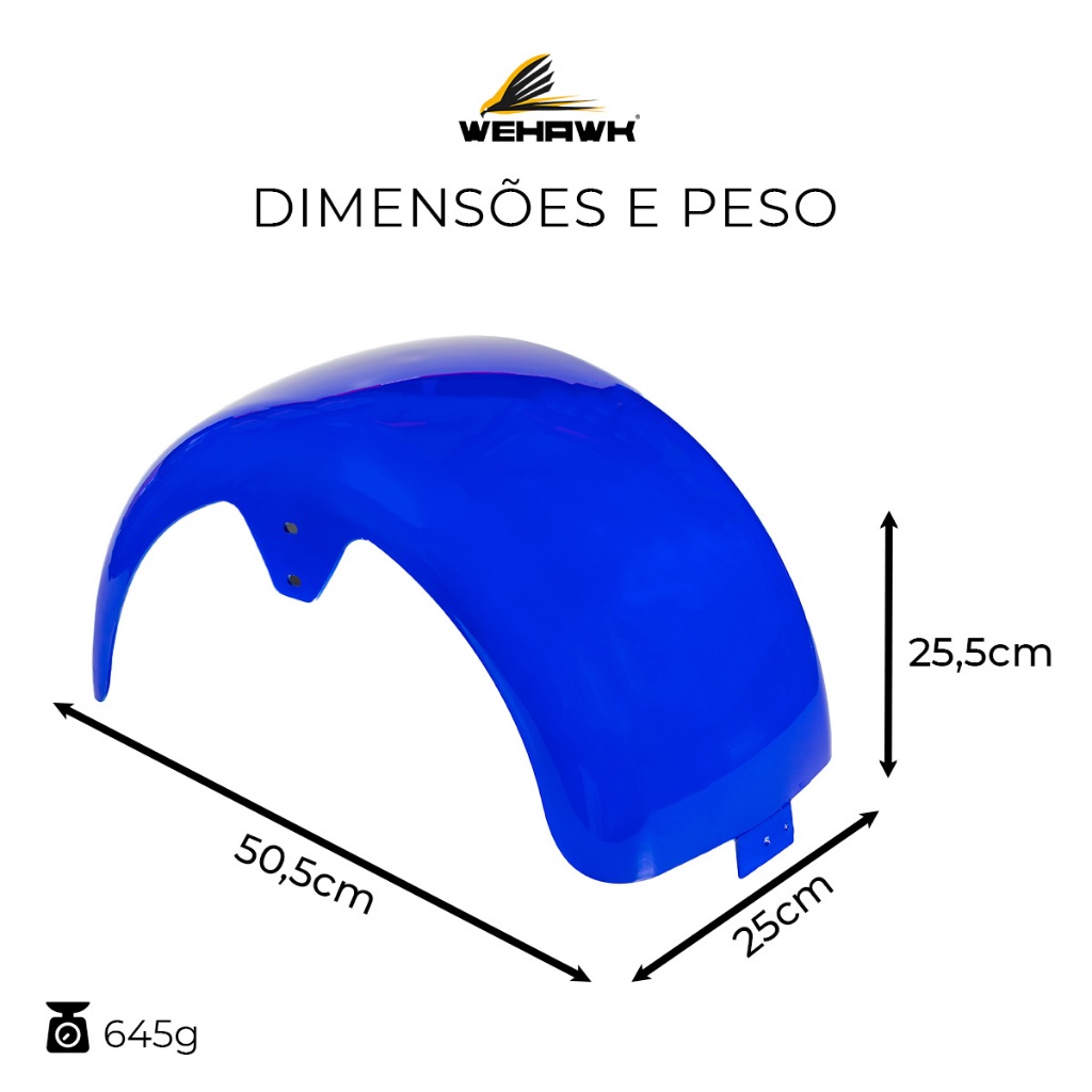 Detalhes do Paralama Traseiro para Scooter Elétrica Wehawk X7/X8 Diversas Cores Disponíveis