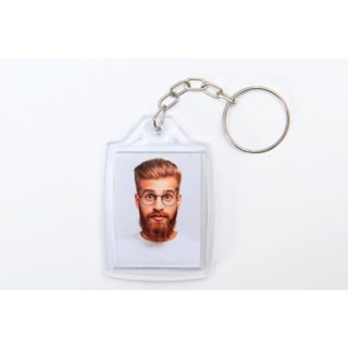 kit Chaveiro Acrílico p/ foto 3x4 - 100 Peças p/ personalizar