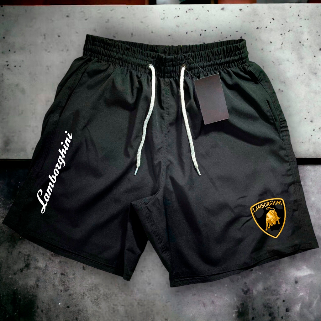 Bermuda Tactel Lamborghini Short Praia Mauricinho Esportivo Treino Academia Masculino
