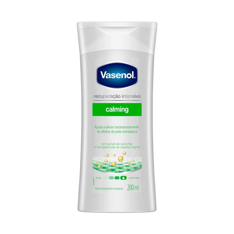 Hidratante Vasenol Recuperação Intensiva Calming 200ml em Oferta na Shopee