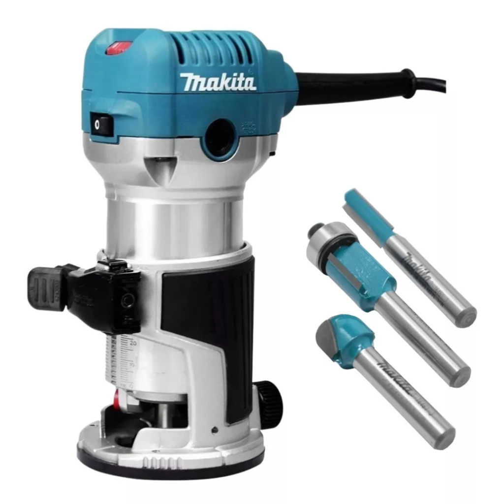 Tupia Manual Para Madeira 710w Rt0700c 220v Makita Com Fresas em Oferta na Shopee