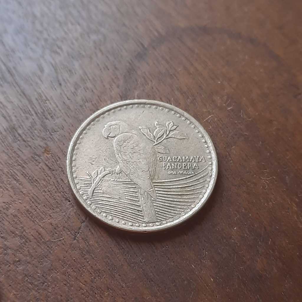 Moeda 200 pesos 2014 Colombia  - Arara Bandeira