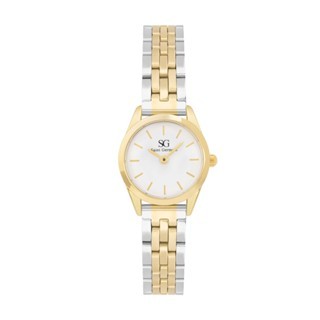 Relógio Feminino Dourado Prata Saint Germain - Mini Belle Bicolor Gold 24mm em Oferta na Shopee