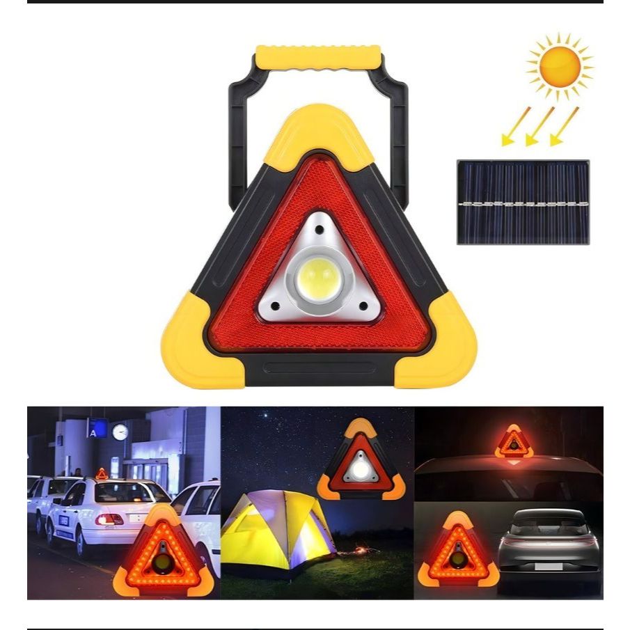 LATERNA LED recarrego com energia solar PARA SEGURAÇA sinalização de emergência