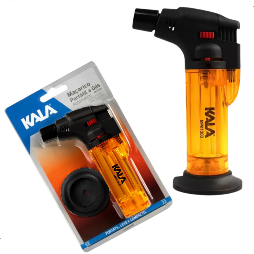 ​Maçarico Isqueiro Recarregável Portátil À Gás Automático Chama Forte Para Cozinha Culinária Camping Artesanato Reparos - Home & Living