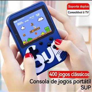 Mini Video Game Sup Game Box 400 Jogos Em 1 Portátil Jogos Antigos com controle para 2 pes...